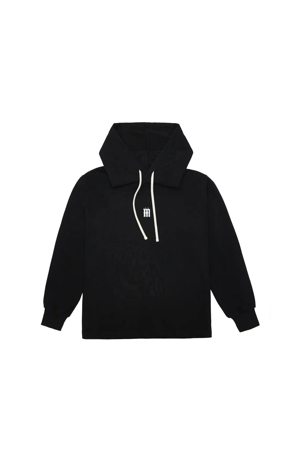 MYŌBU BLACK RELAXED HOODIE