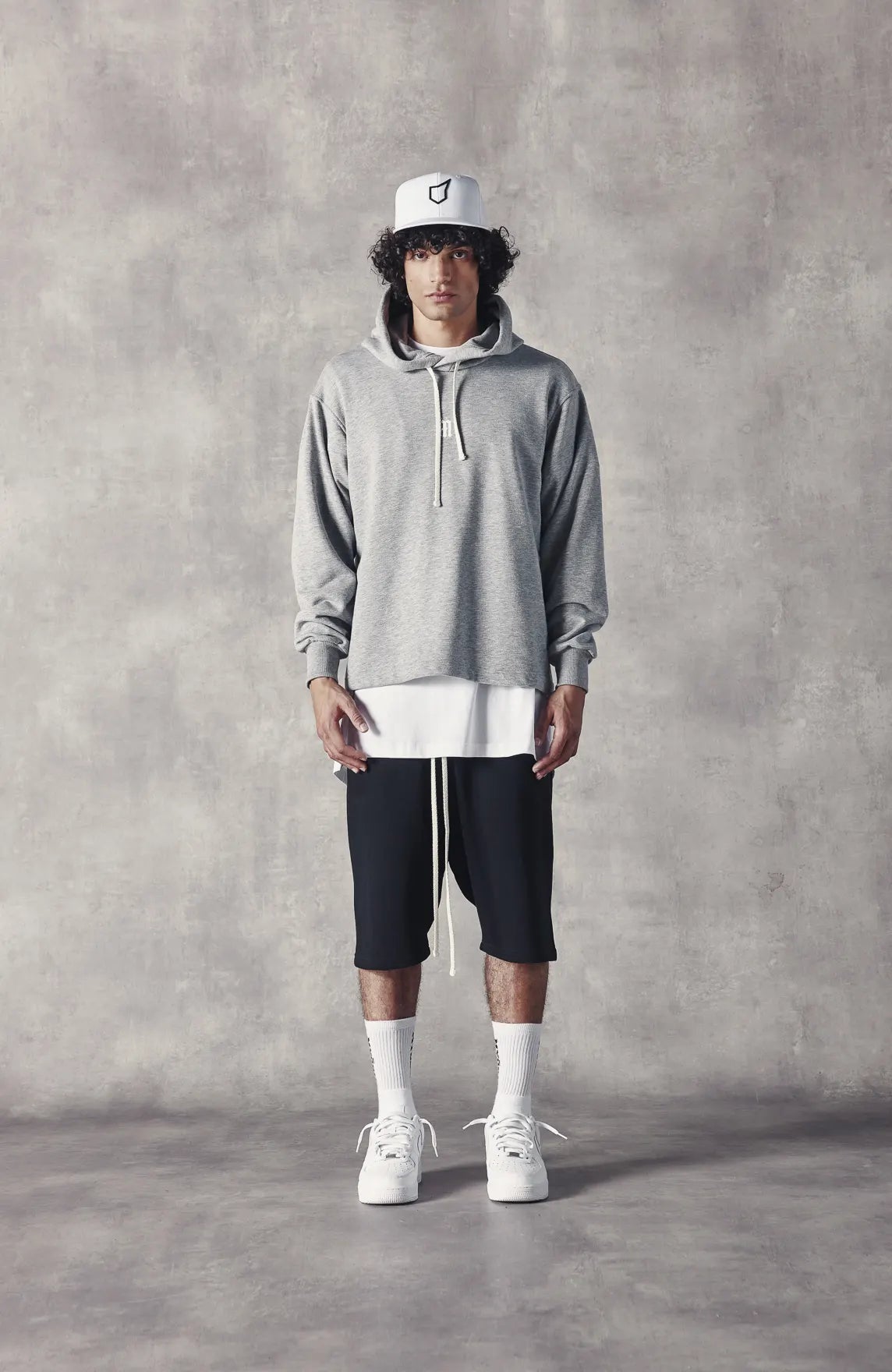 MYŌBU GREY RELAXED HOODIE
